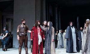 Maria und Jesus bei den Passionsspielen 2022 in Oberammergau