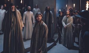 Judas bei der Gefangennahme Jesu (Passionsspiele)