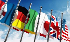 Flaggen G7 Staaten