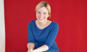 Katharina Schulze beim Redaktionsgespräch