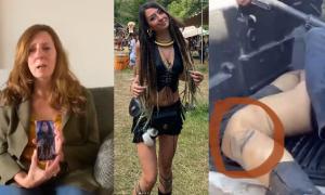 Ricarda Louk aus Ravensburg, ihre Tochter Shani und ihr lebloser Körper auf einem Hamas-Jeep.