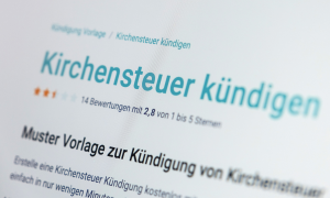 Kirchensteuer Kirchenaustritte
