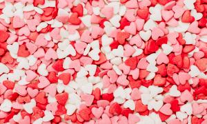 herzen zum Valentinstag 