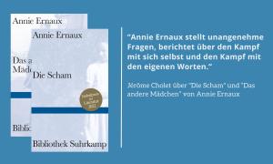 Zitat: "Annie Ernaux stellt unangenehme Fragen, berichtet über den Kampf mit sich selbst und den Kampf mit den eigenen Worten."