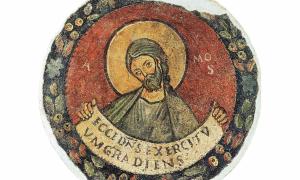 Amos, Fresko in S. Nicola in Carcere in Rom