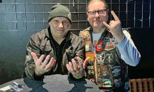 Blaze Bayley und Organisator Stefan Belik