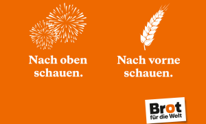 Werbeplakat für Brot statt Böller