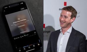 Instagram Posting mit Faktenmaske/Mark Zuckerberg 