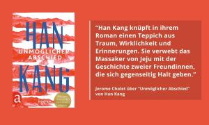 Das Buchcover von "Unmöglicher Abschied" von Han Kang