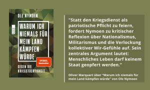 Das Cover von Ole Nymoens "Warum ich niemals für mein Land kämpfen würde"