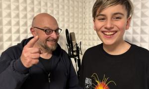Yascha und Hannes Schott im Studio
