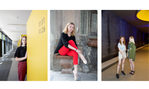 Drei Bilder von Frauen 
