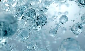 molekulare Struktur von Wasser
