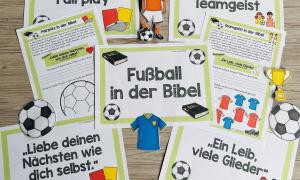 Buntes Arbeitsmaterial zu "Fußball in der Bibel"